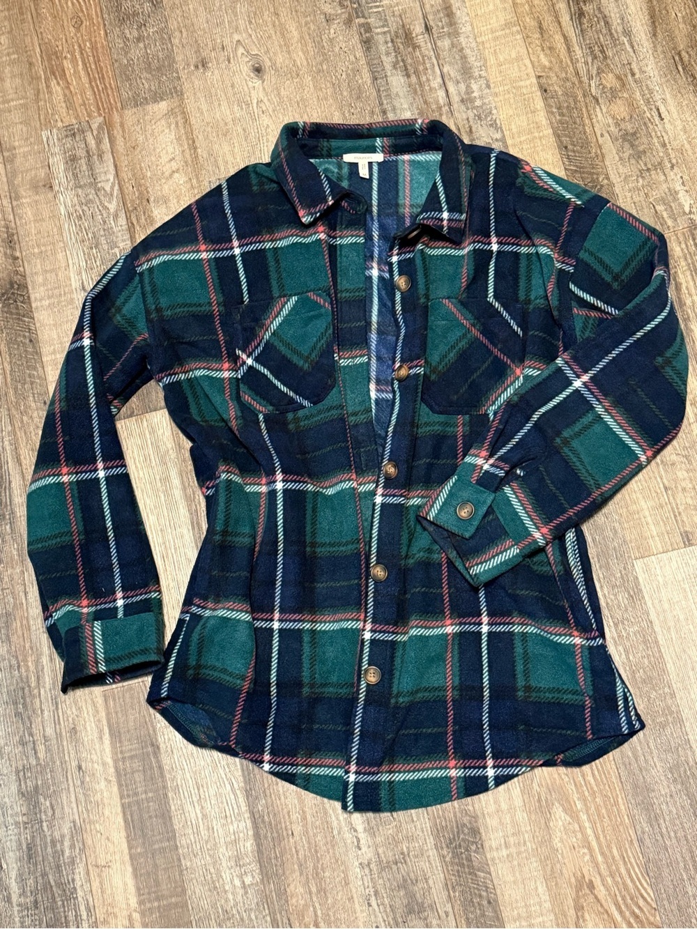 Maurice’s Wilder Plaid Fleece Oversized Shacket Women’s Size M